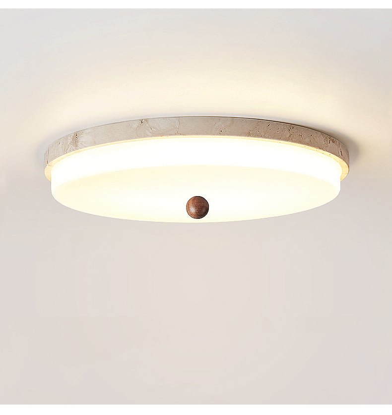 Aeon Travertine Orb Ceiling Light - Vakkerlight