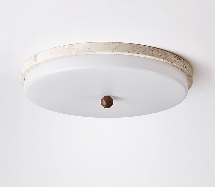 Aeon Travertine Orb Ceiling Light - Vakkerlight