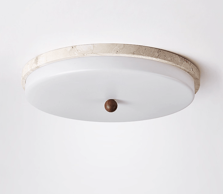 Aeon Travertine Orb Ceiling Light - Vakkerlight