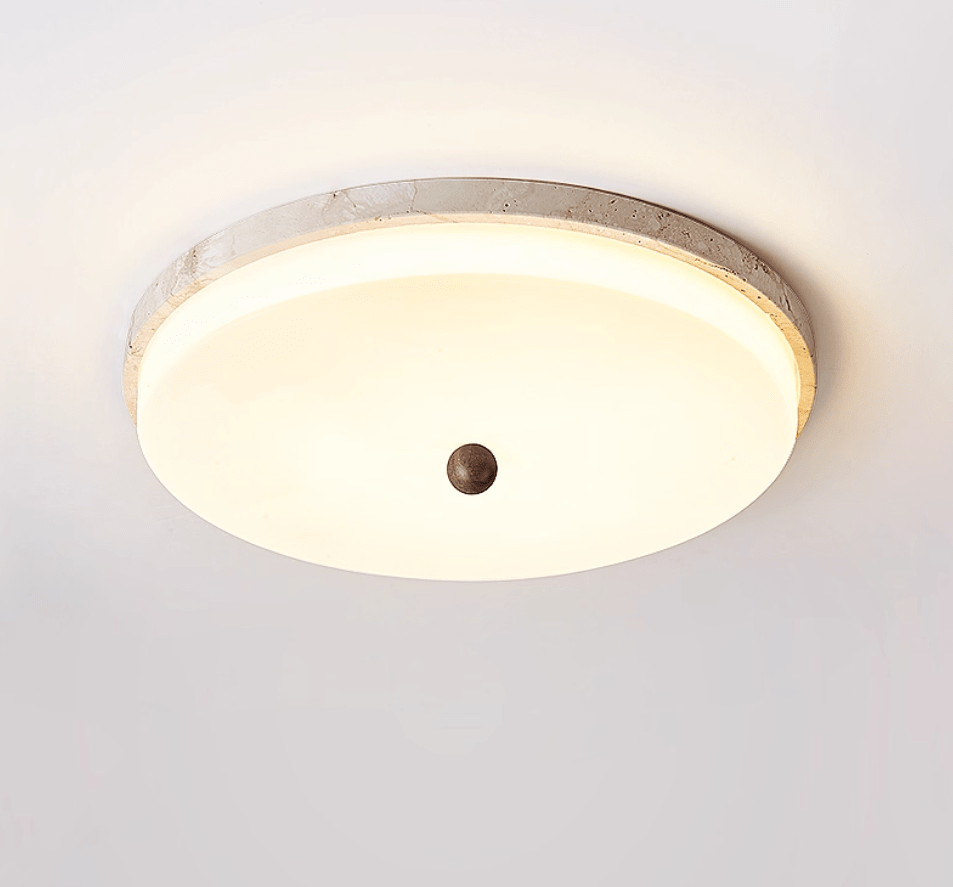 Aeon Travertine Orb Ceiling Light - Vakkerlight