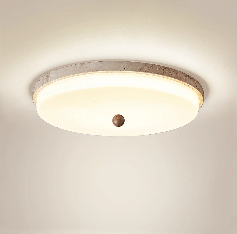 Aeon Travertine Orb Ceiling Light - Vakkerlight
