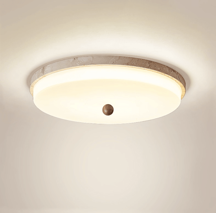 Aeon Travertine Orb Ceiling Light - Vakkerlight