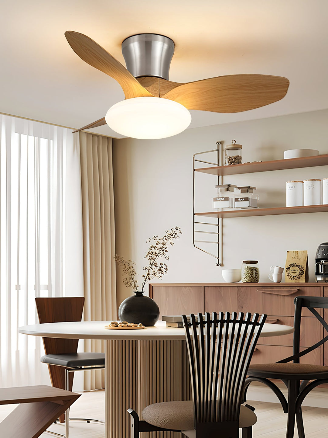 Aeris Curve Ceiling Fan Light - Vakkerlight