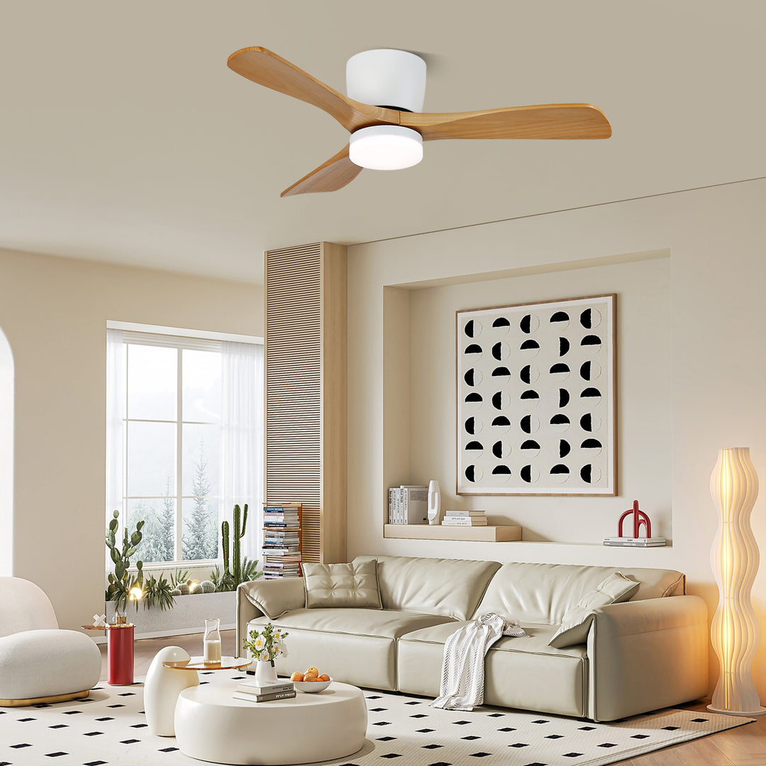 Aerodynamics Wooden 48"/52" Ceiling Fan Light - Vakkerlight