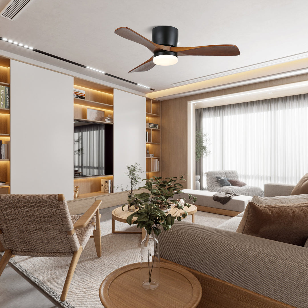 Aerodynamics Wooden 48"/52" Ceiling Fan Light - Vakkerlight