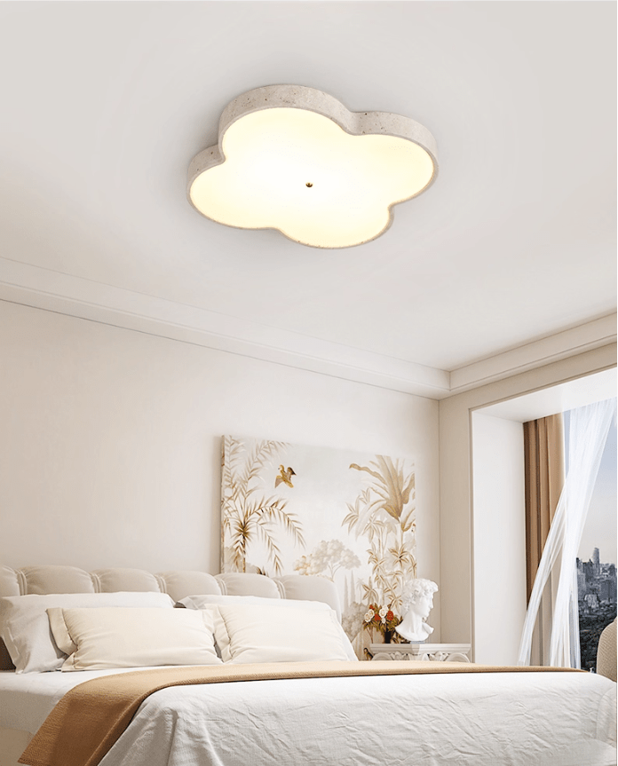 Aethel Cloud Travertine Ceiling Lamp - Vakkerlight