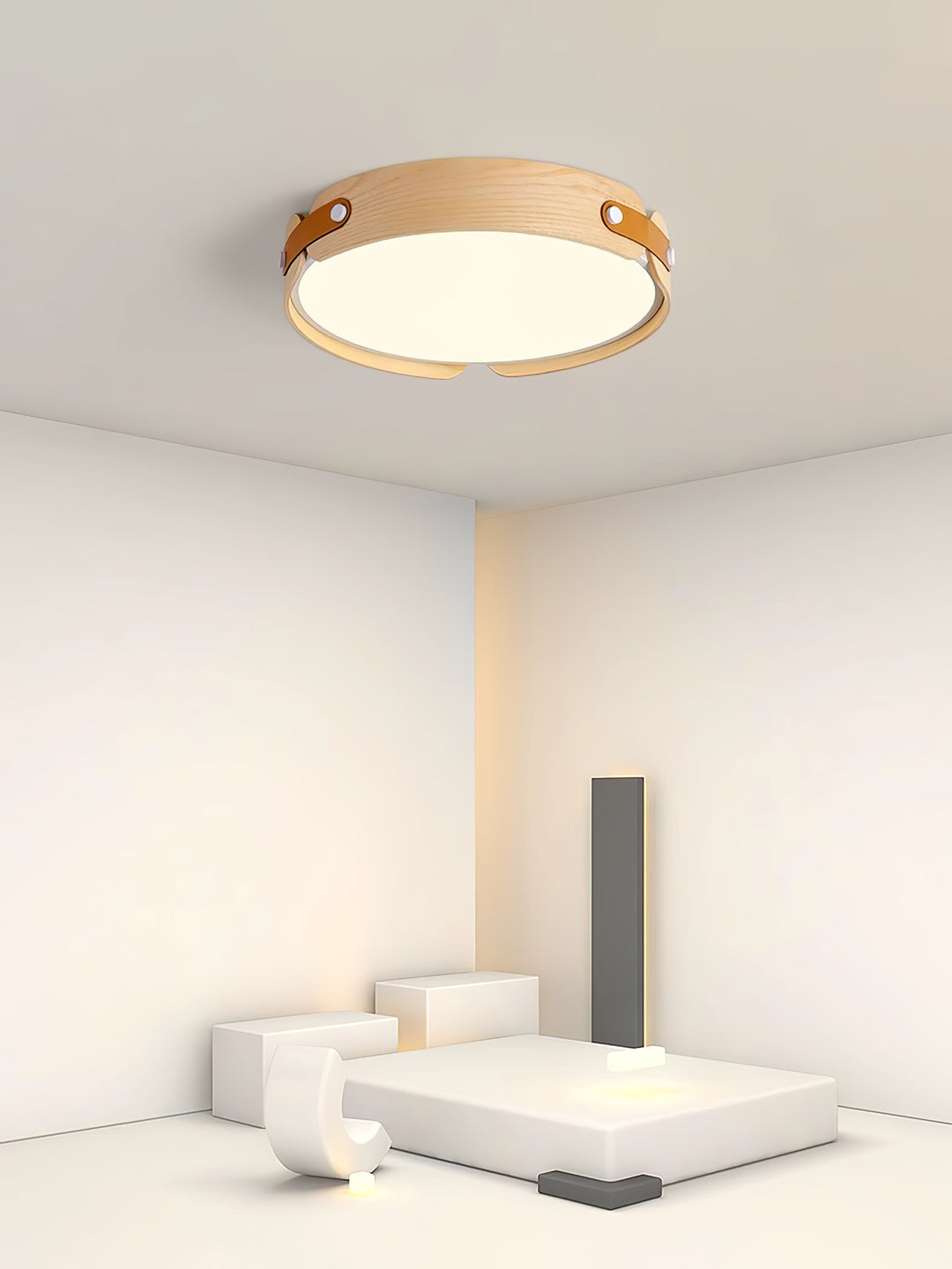 Aiwen houten plafondlamp