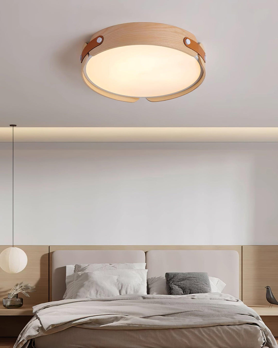 Aiwen houten plafondlamp