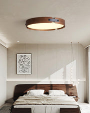 Lámpara de techo de madera Aiwen