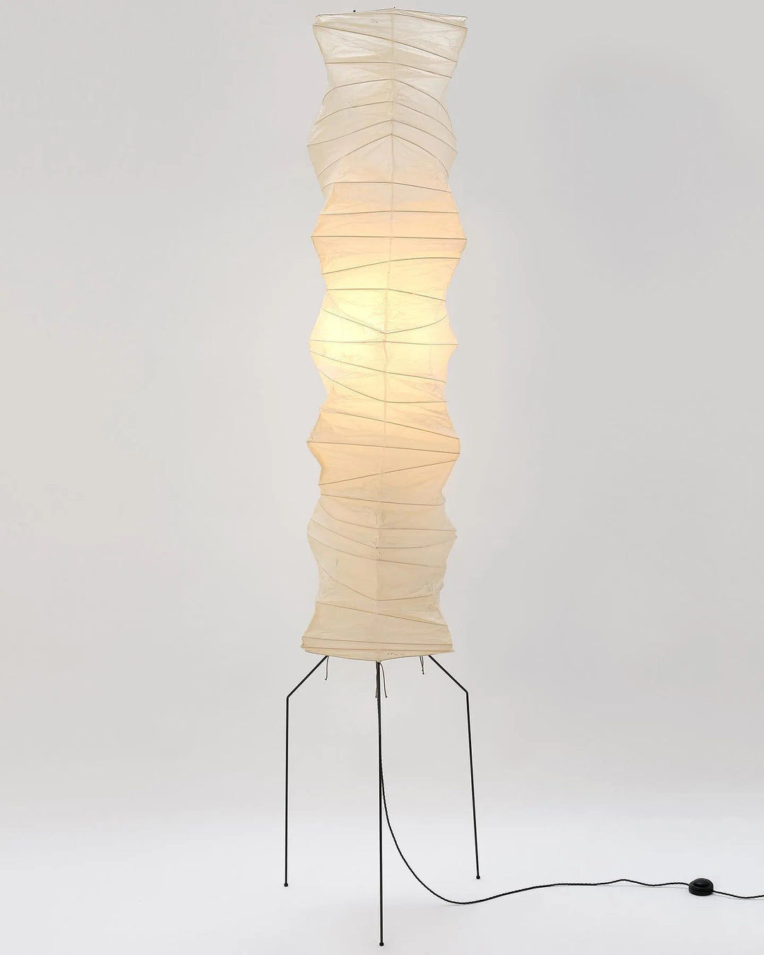 Lampadaire en papier de riz