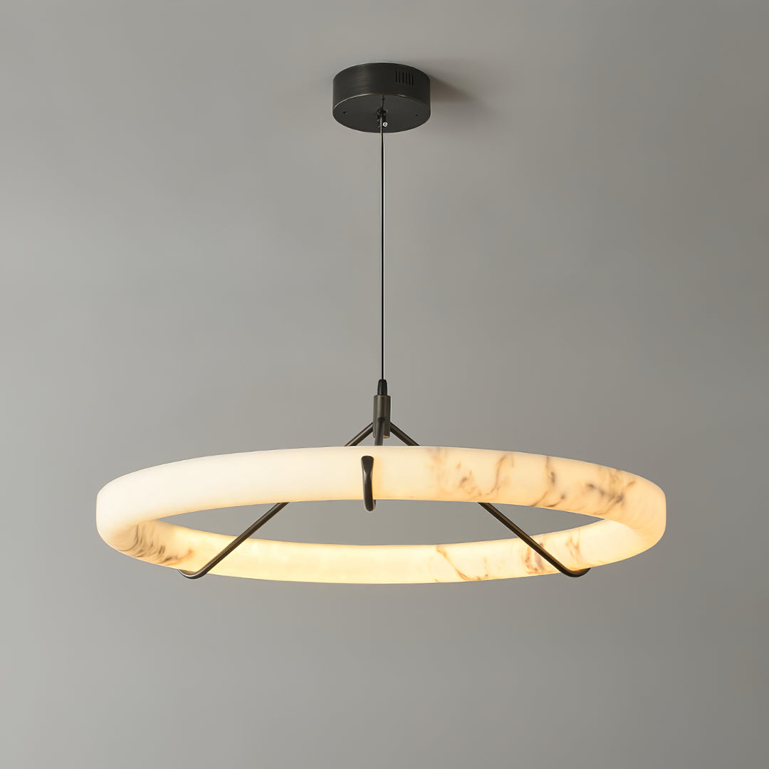 Alabaster Ring Pendant Lamp - Vakkerlight