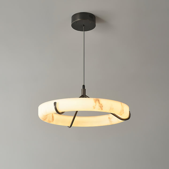 Alabaster Ring Pendant Lamp - Vakkerlight