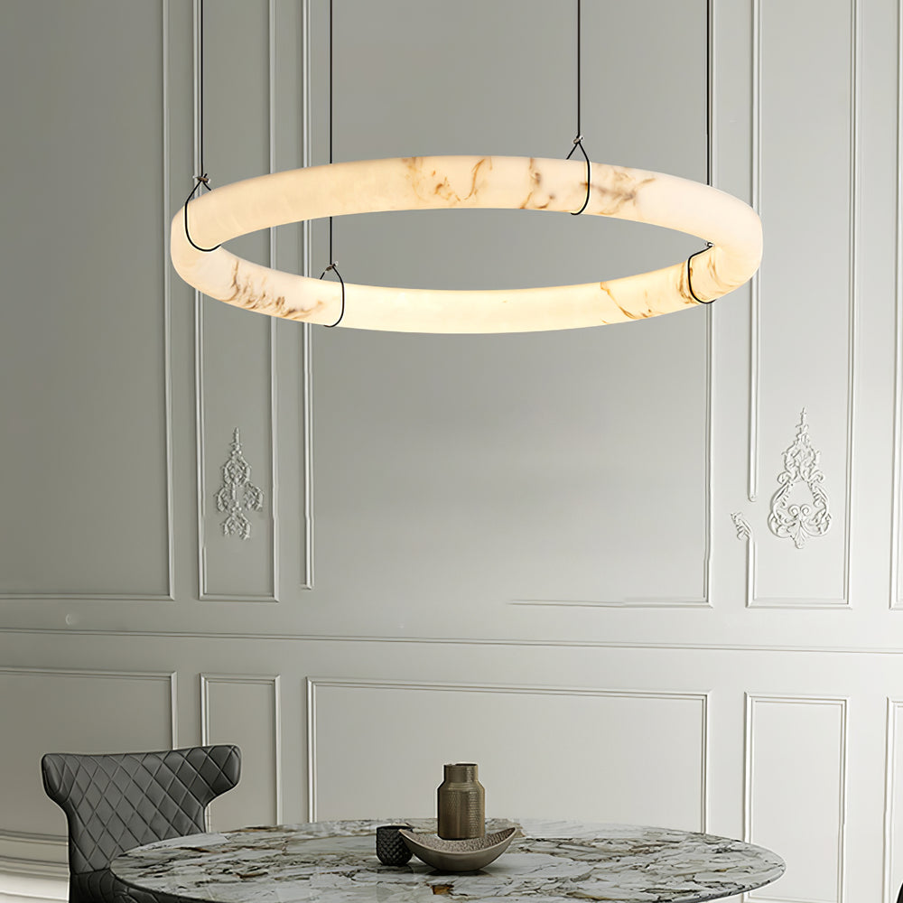 Alabaster Ring Pendant Lamp - Vakkerlight