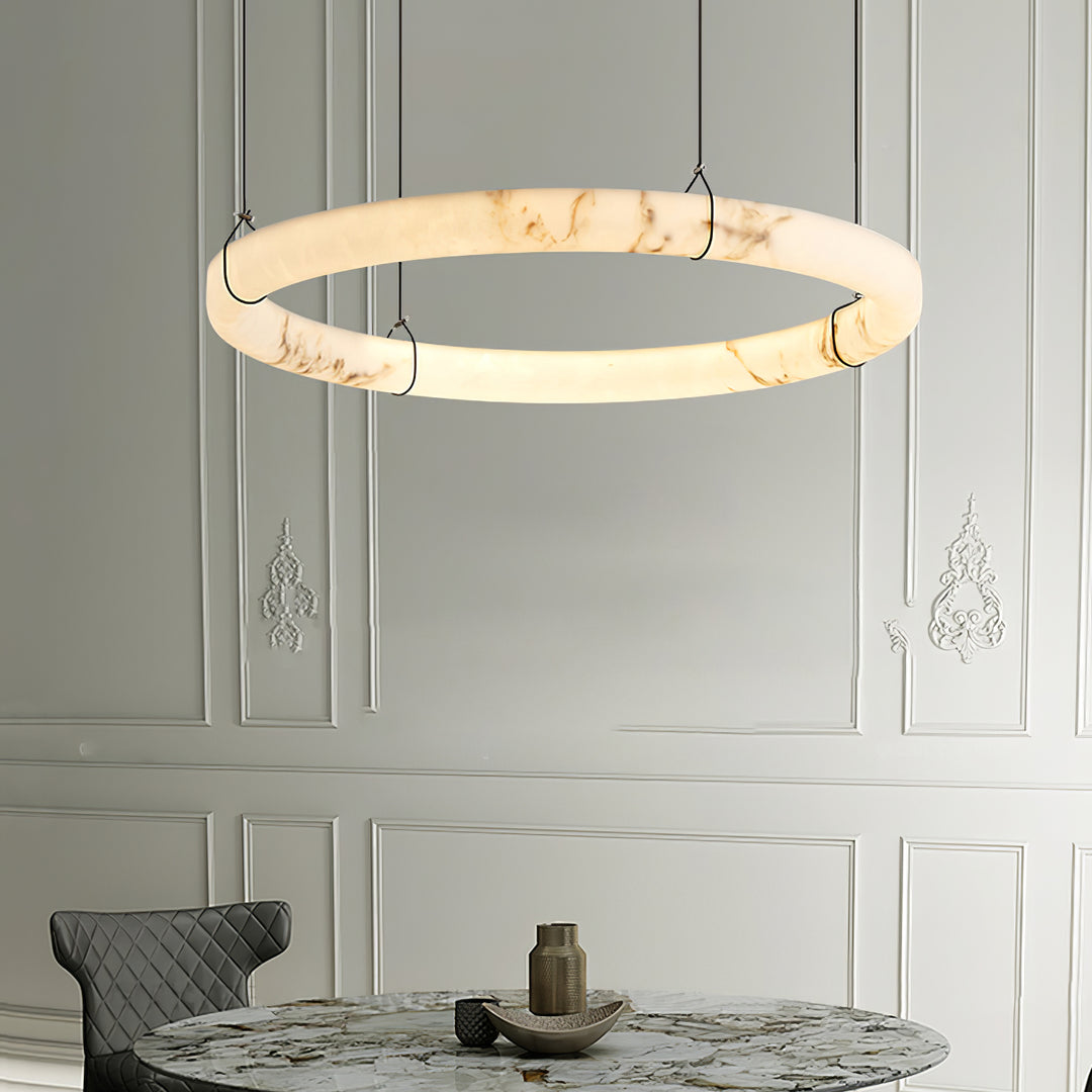 Alabaster Ring Pendant Lamp - Vakkerlight