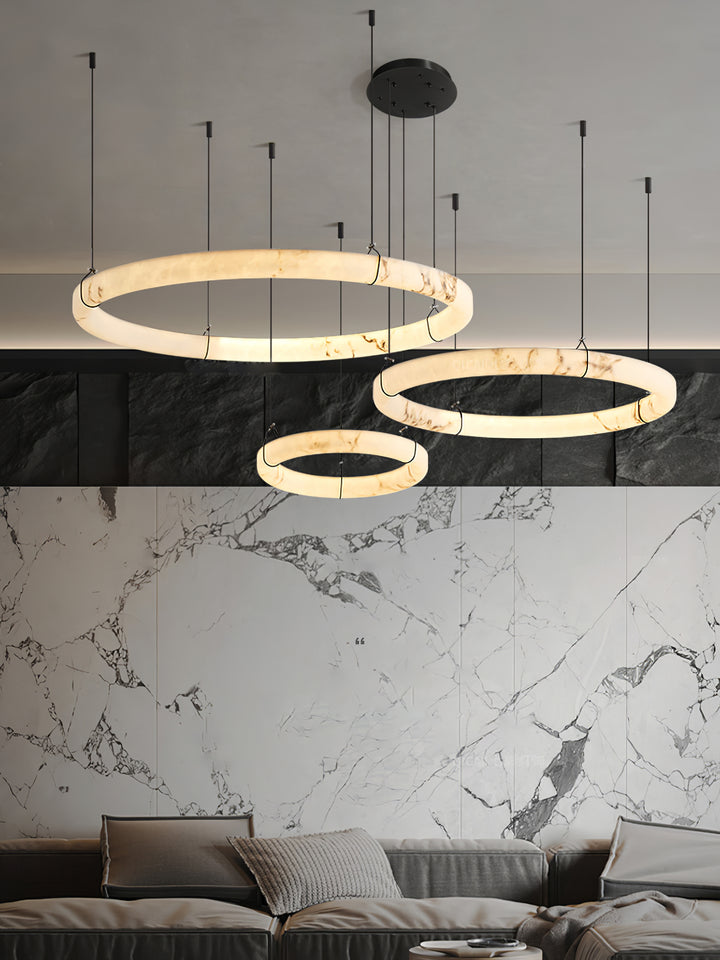 Alabaster Ring Pendant Lamp - Vakkerlight