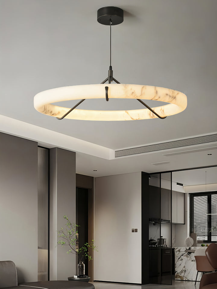 Alabaster Ring Pendant Lamp - Vakkerlight