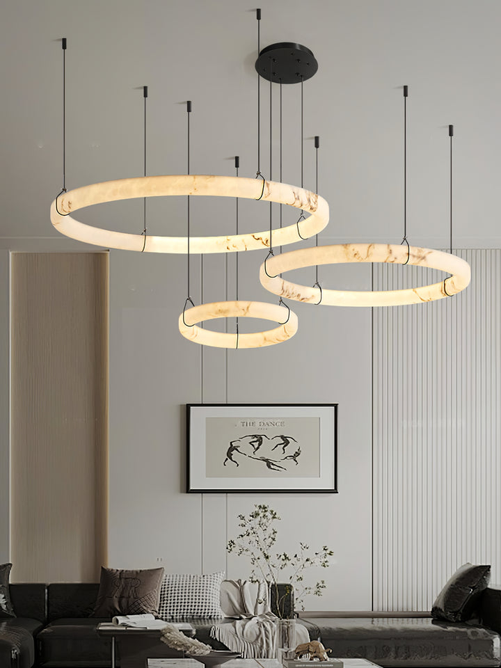 Alabaster Ring Pendant Lamp - Vakkerlight