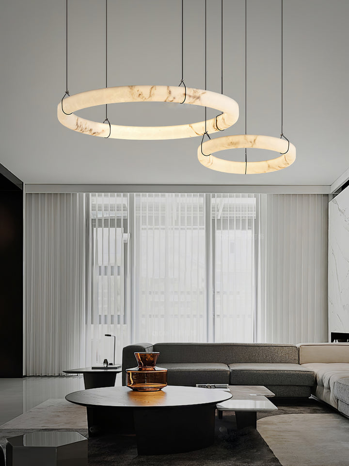 Alabaster Ring Pendant Lamp - Vakkerlight