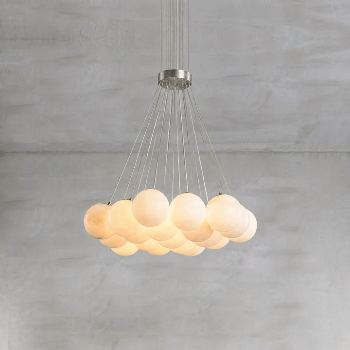 Alabaster Balls Chandelier