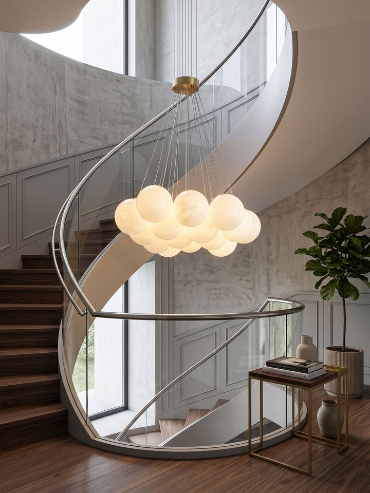 Alabaster Balls Chandelier - Vakkerlight