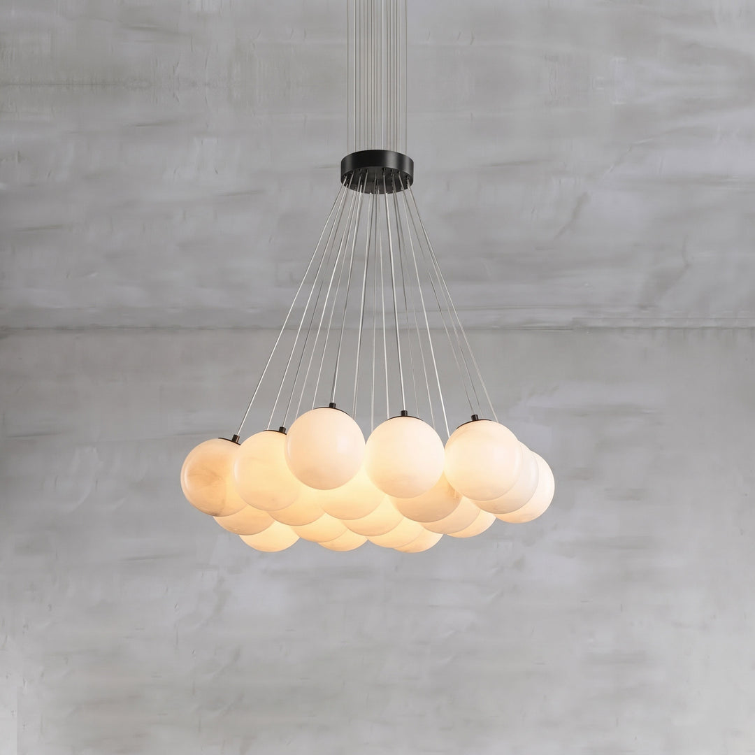 Alabaster Balls Chandelier