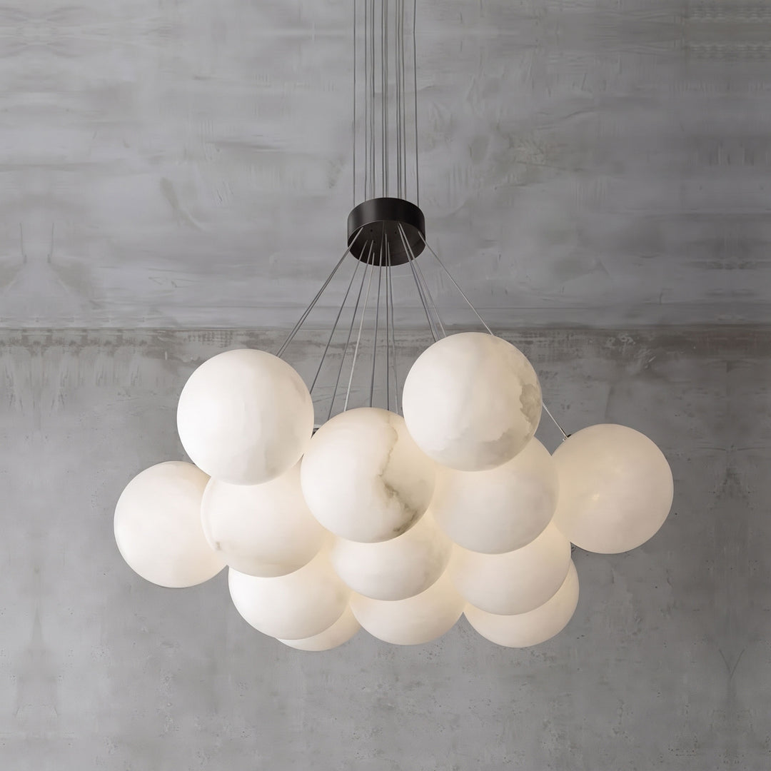Alabaster Balls Chandelier
