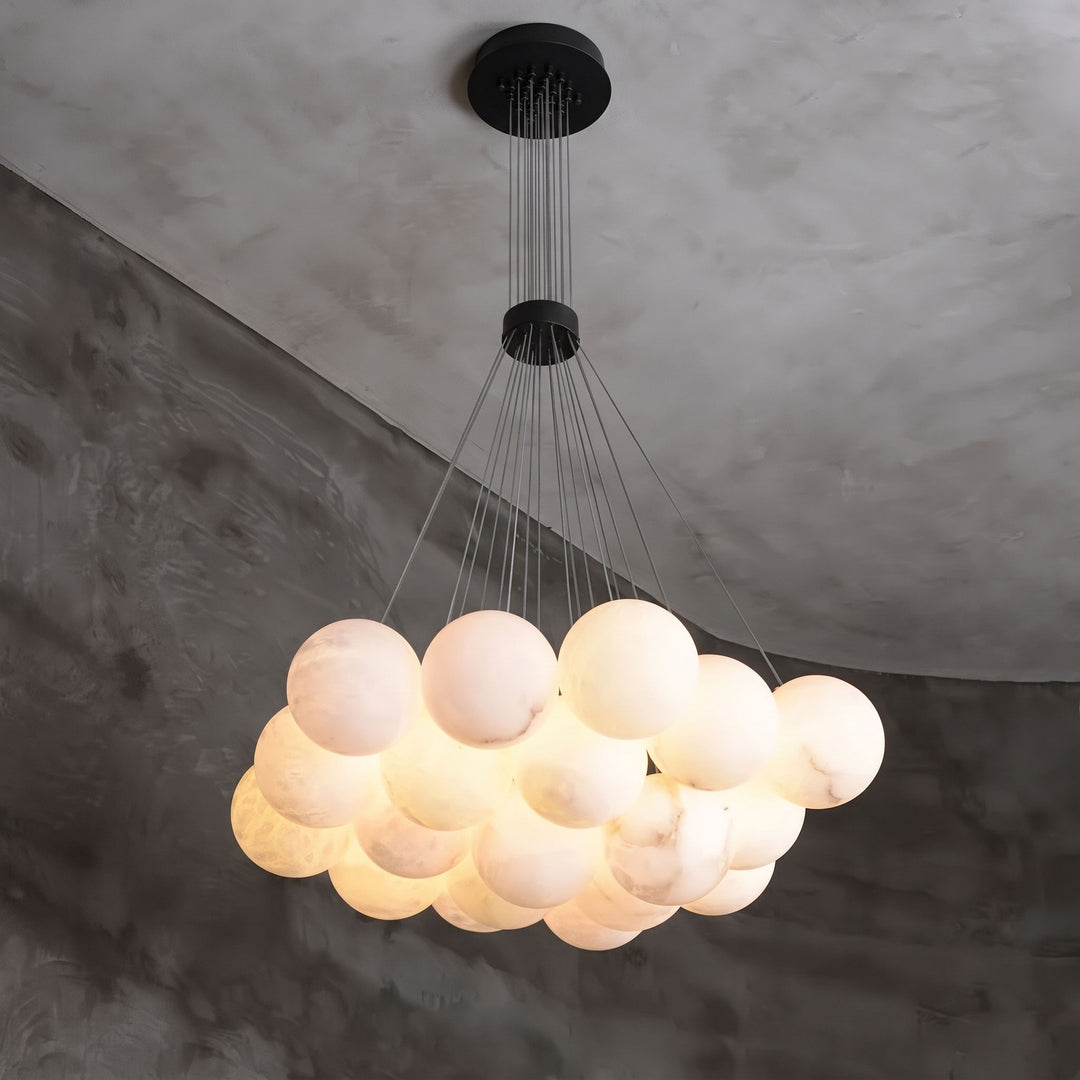 Alabaster Balls Chandelier