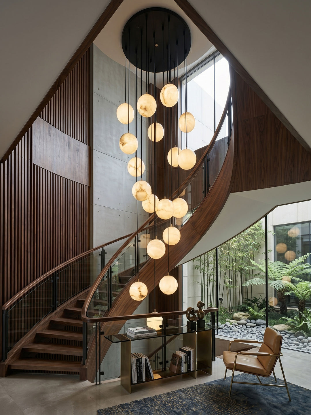 Alabaster Balls Cluster Chandelier - Vakkerlight