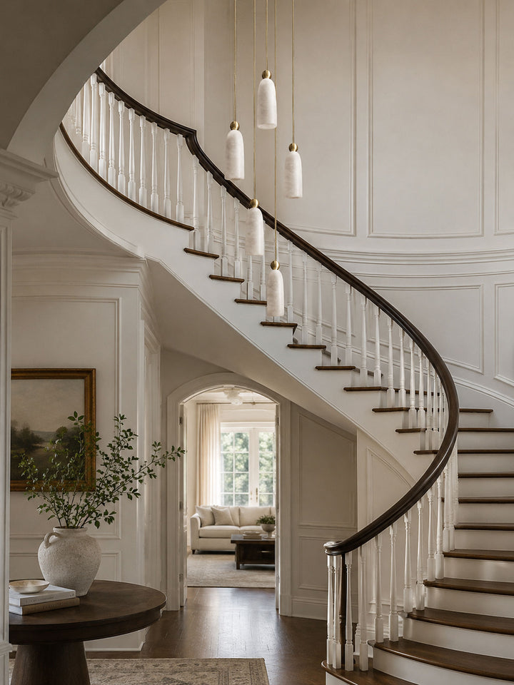 Alabaster Bell Cluster Pendant Lamp - Vakkerlight