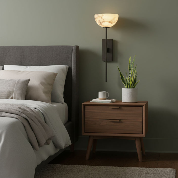 Alabaster Cup Wall Lamp - Vakkerlight