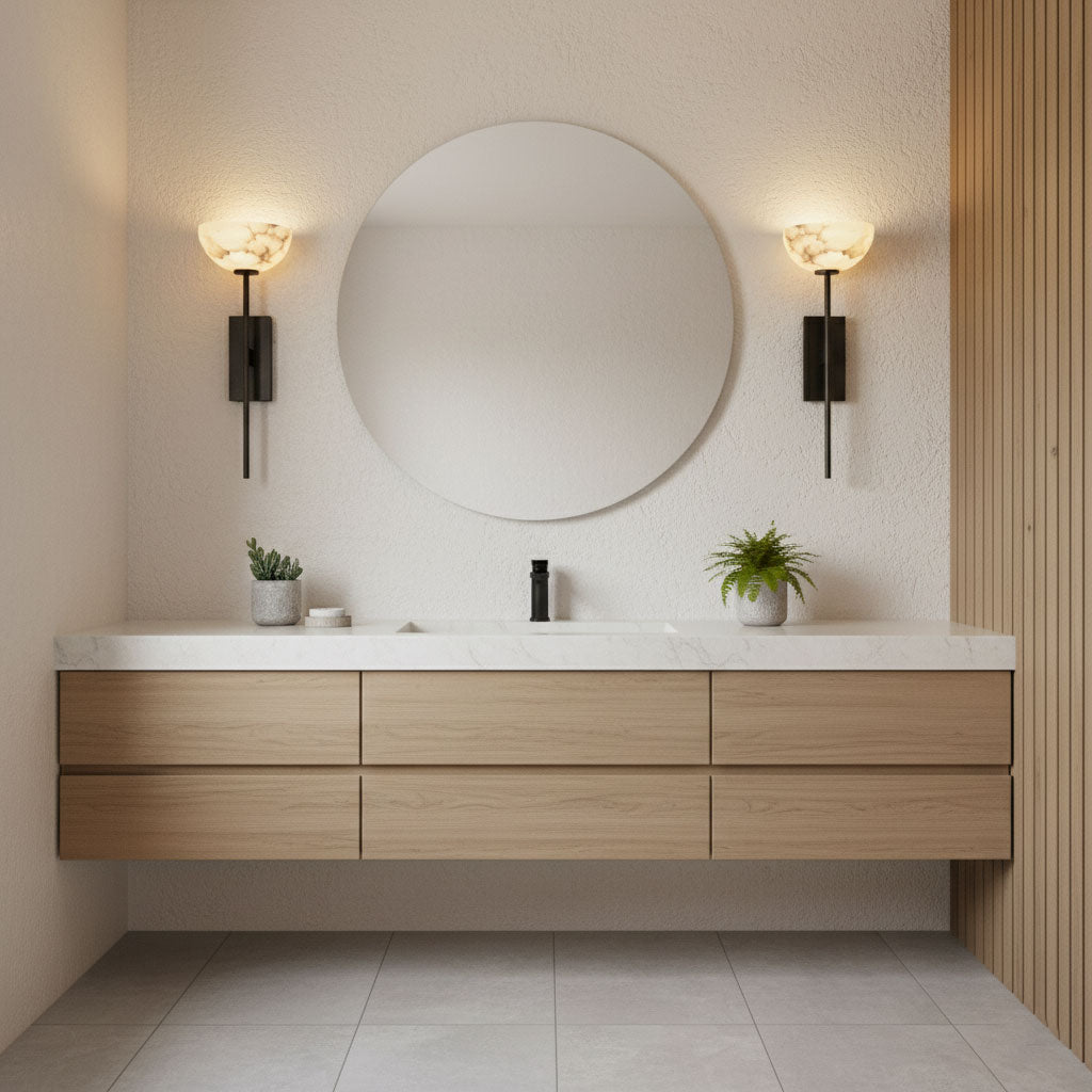 Alabaster Cup Wall Lamp - Vakkerlight