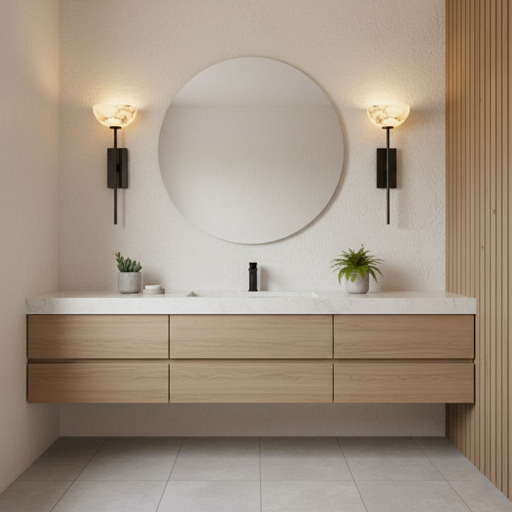 Alabaster Cup Wall Lamp - Vakkerlight