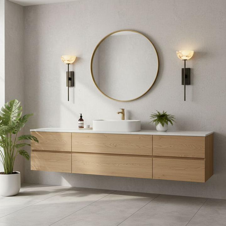 Alabaster Cup Wall Lamp - Vakkerlight