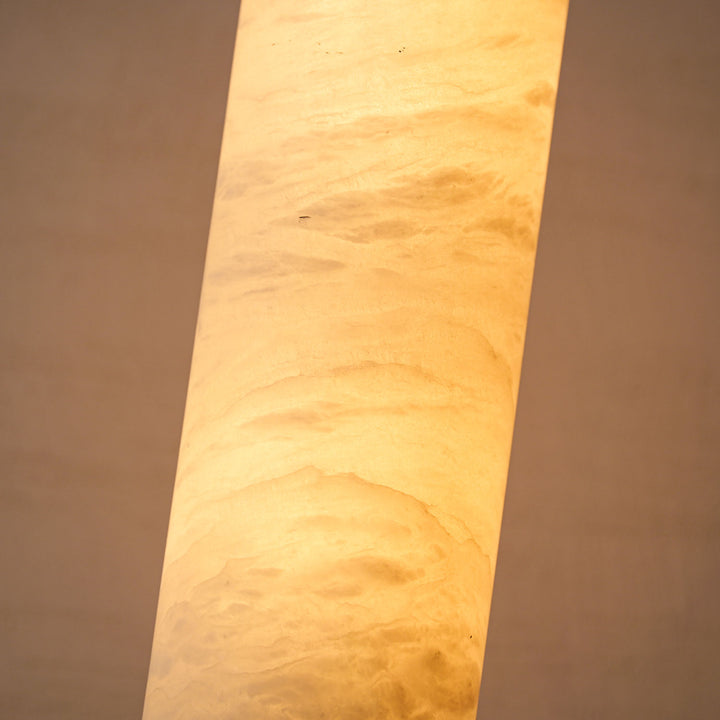Alabaster Cylinder Pendant Light