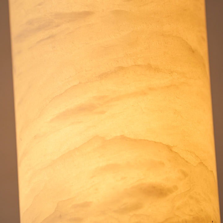 Alabaster Cylinder Pendant Light