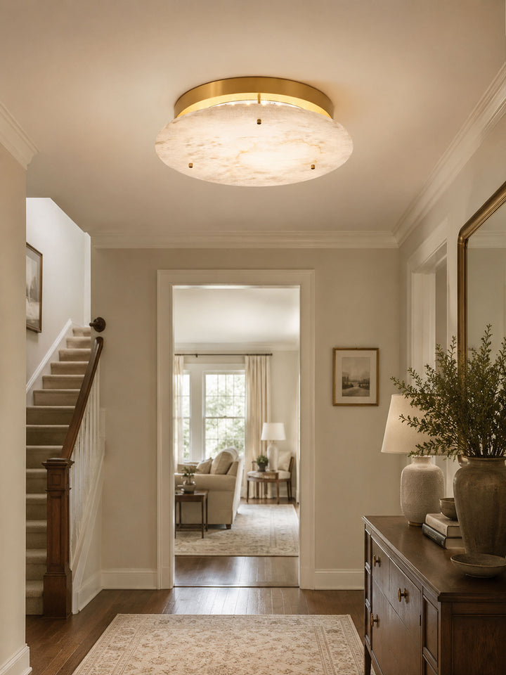 Alabaster Disc Ceiling Lamp - Vakkerlight