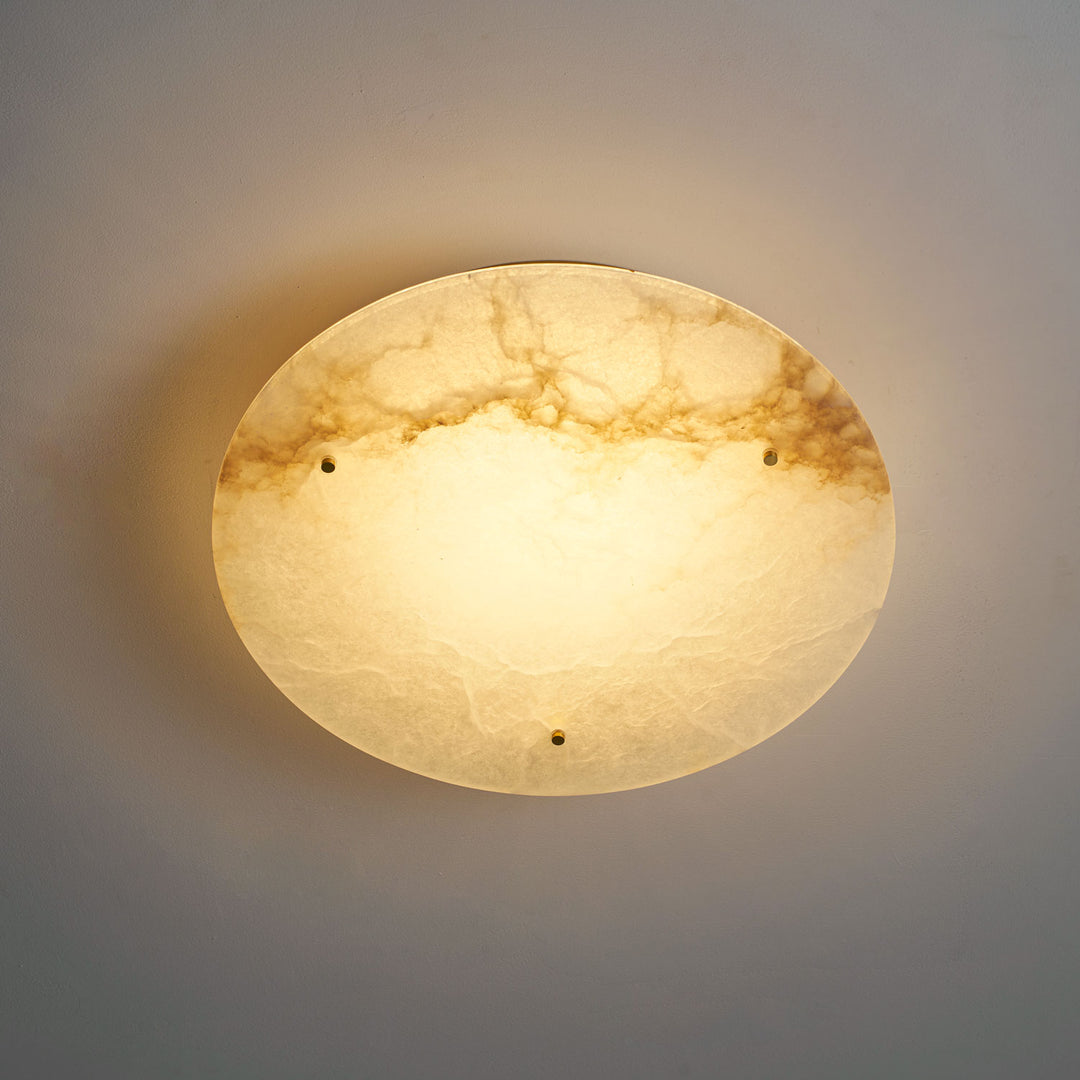 Alabaster Disc Ceiling Lamp