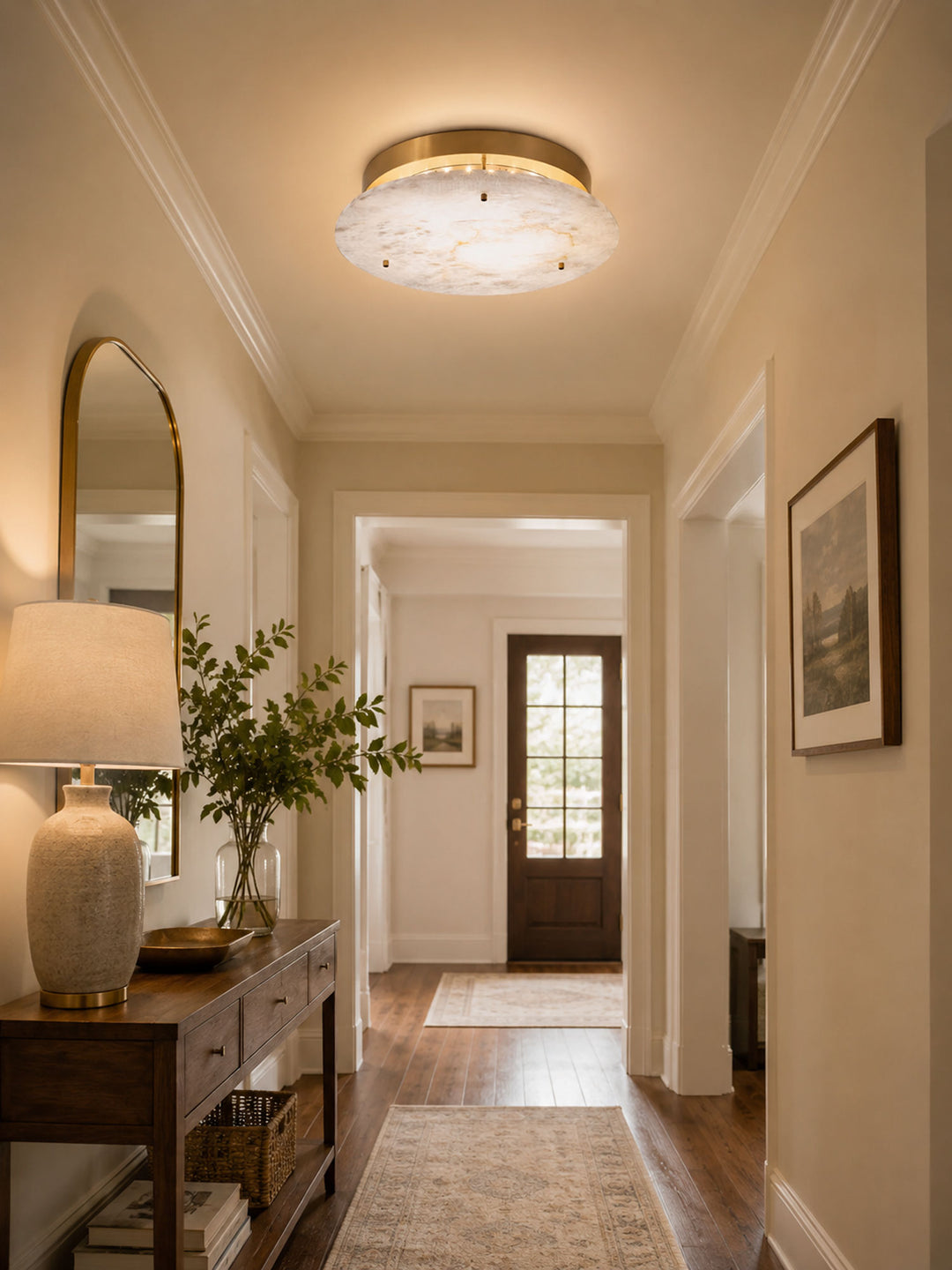 Alabaster Disc Ceiling Lamp - Vakkerlight