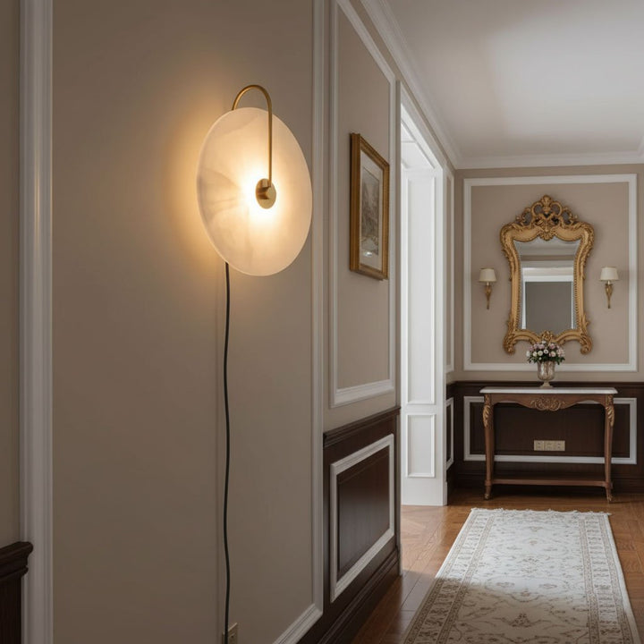 Alabaster LED Plug - In Wall Lamp - Vakkerlight