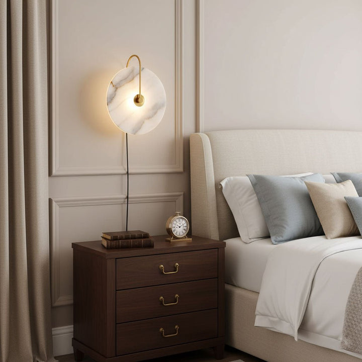 Alabaster LED Plug - In Wall Lamp - Vakkerlight