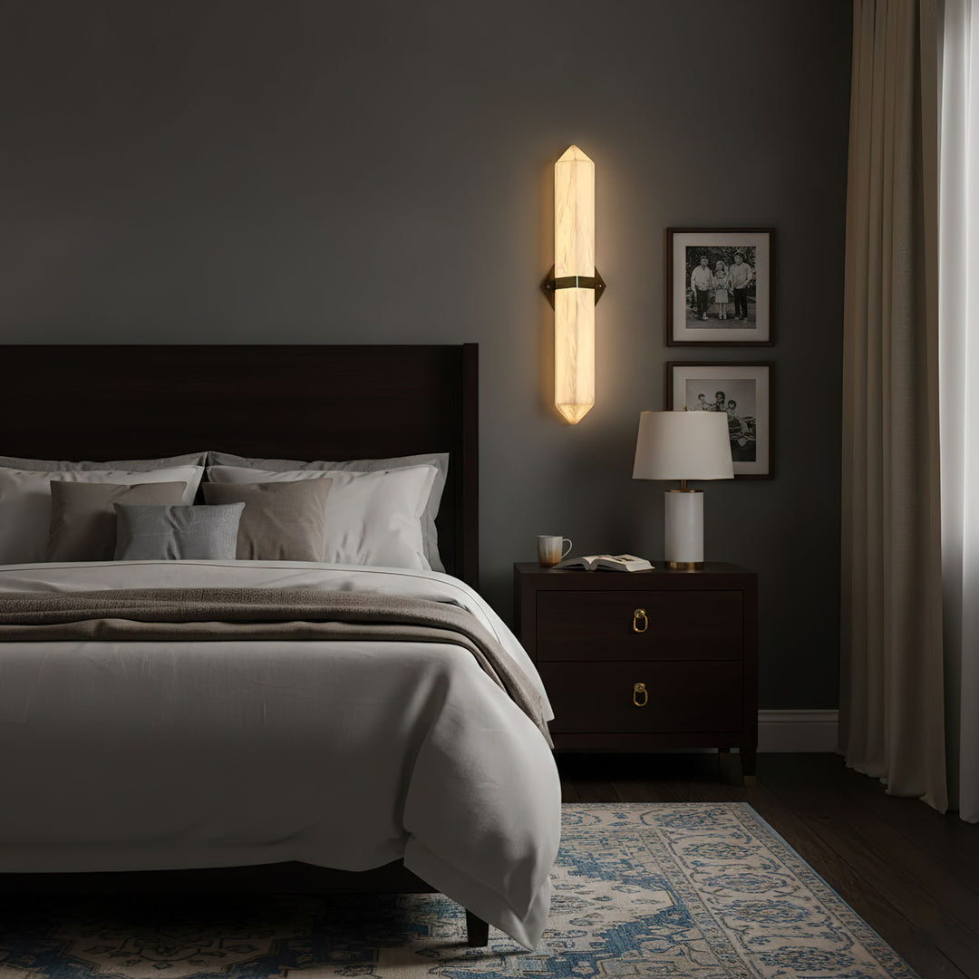 Alabaster Obelisk Wall Sconce - Vakkerlight