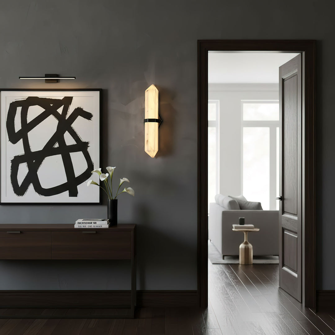 Alabaster Obelisk Wall Sconce - Vakkerlight