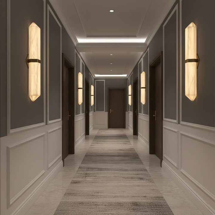 Alabaster Obelisk Wall Sconce - Vakkerlight