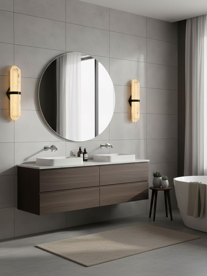 Alabaster Obelisk Wall Sconce - Vakkerlight