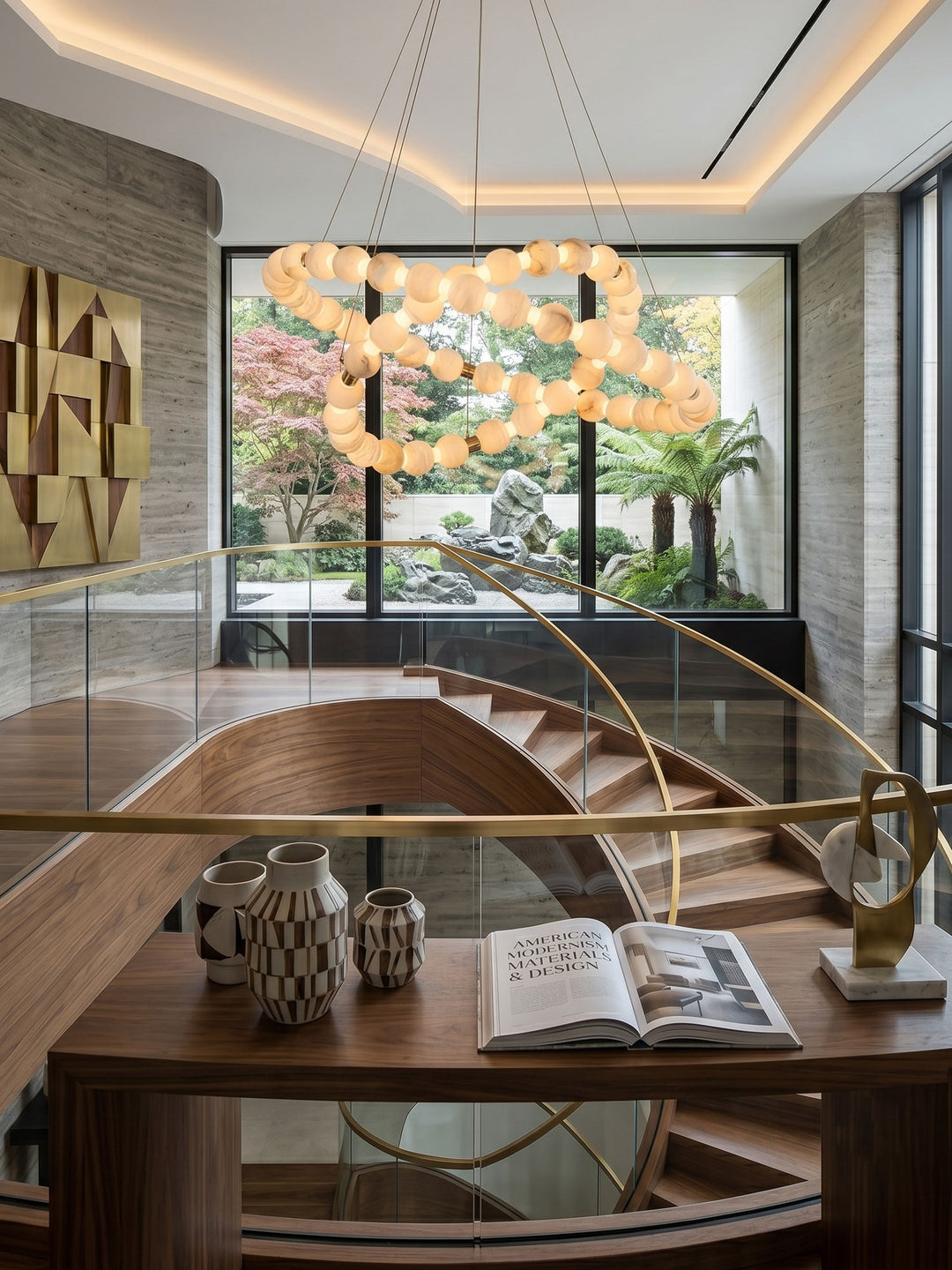 Alabaster Orb Ring Chandelier - Vakkerlight