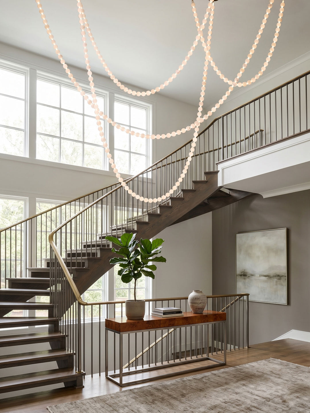 Alabaster Pearl Necklace Chandelier - Vakkerlight