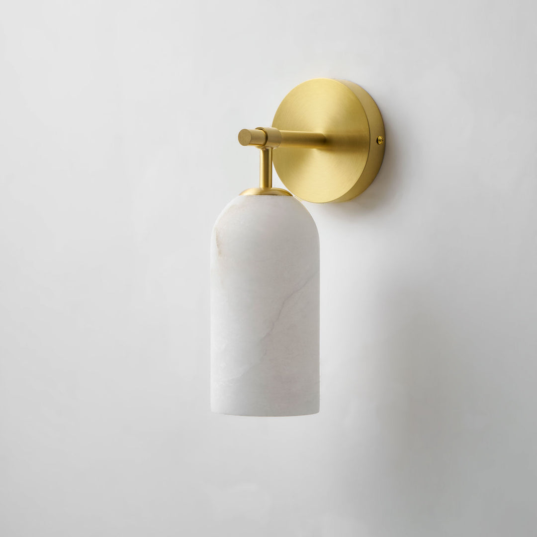 Alabaster Pillar Alabaster Wall Sconce - Vakkerlight