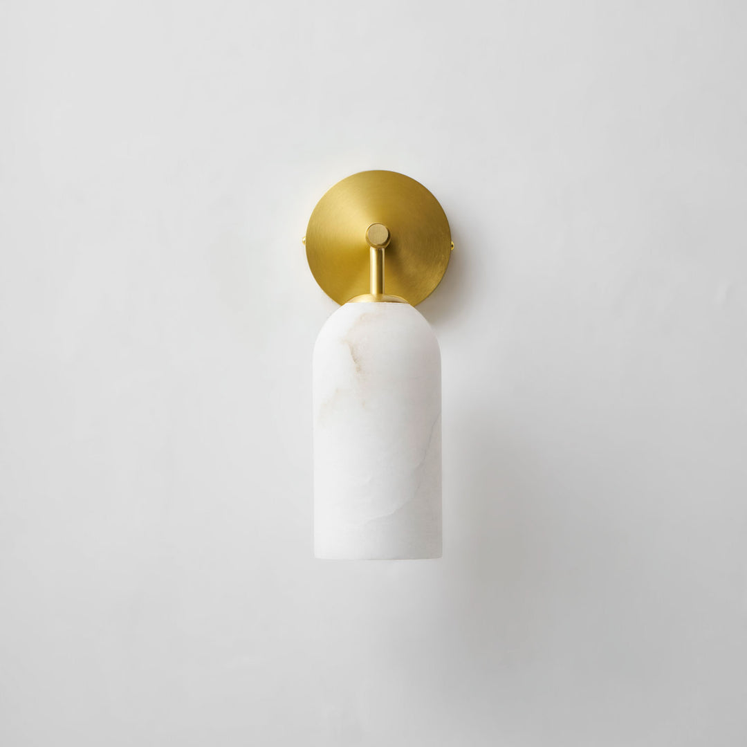 Alabaster Pillar Alabaster Wall Sconce - Vakkerlight