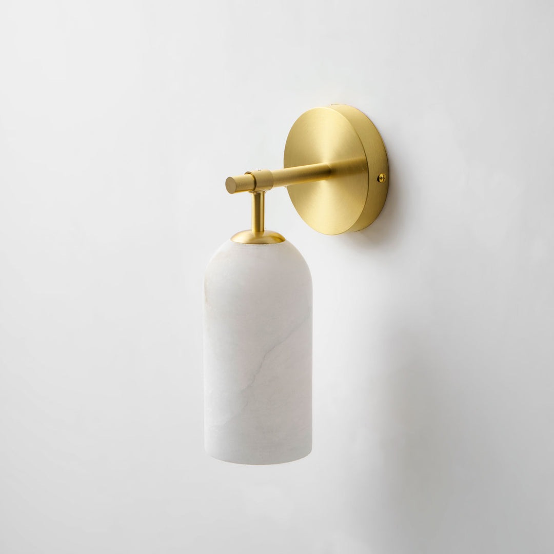 Alabaster Pillar Alabaster Wall Sconce - Vakkerlight