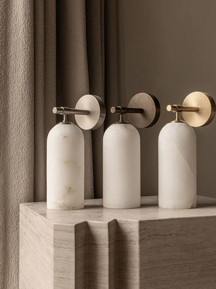 Alabaster Pillar Wall Sconce - Vakkerlight